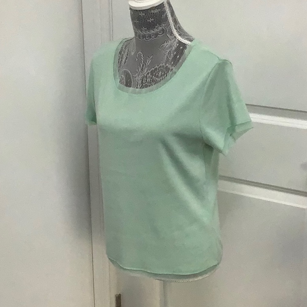Jason Maxwell Green Fitted Short Sleeve Tee, Size L - Picture 6 of 7